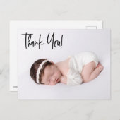 カスタム手話女の子の写真ベビーシャワー ポストカード (正面/裏面)