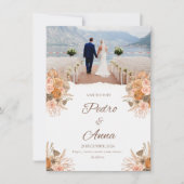 カスタム手頃ウェディングカードとパーソナライズされたGif (正面)