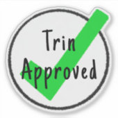 カスタム承認ステッカー シール (正面)