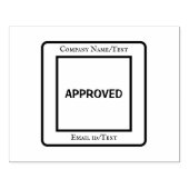 カスタム承認テキスト会社ビジネスEメールID ラバースタンプ (インプリント)