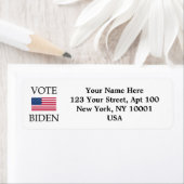 カスタム投票バイデン氏愛国米国国旗のラベル ラベル (インサイチュ)