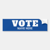 カスタム投票者候補選挙 バンパーステッカー (正面)
