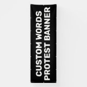 カスタム抗議バナー 横断幕 (縦)