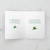 カスタム折り畳みクリスマスフォトカード カード (内部)