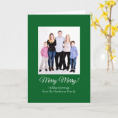 カスタム折り畳みクリスマスフォトカード カード (黄色い花)