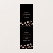 カスタム折り畳みペットケアビジネスカードプロフェッショナル 名刺 (内部フラット)