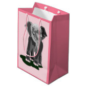 カスタム抱き枕リトルエレファント ミディアムペーパーバッグ (裏面アングル)