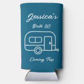 カスタム抱き枕休暇の好意のパーテ結婚ィ スリム缶クーラー (裏面)