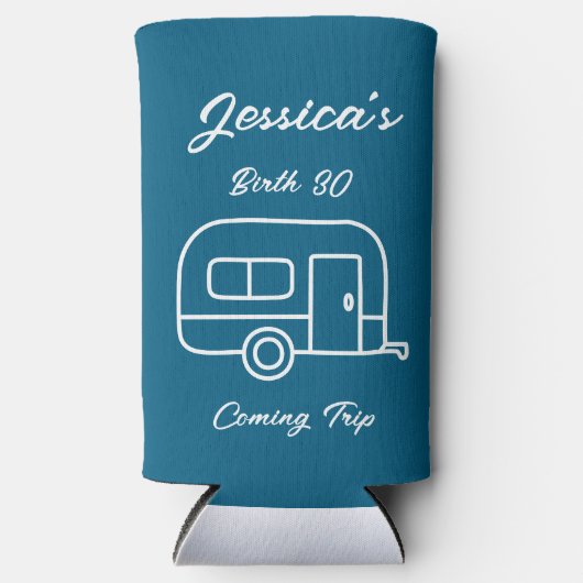 カスタム抱き枕休暇の好意のパーテ結婚ィ スリム缶クーラー (正面)