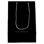 カスタム抱き枕 | ラグジュアリーウェディングNZ ミディアムペーパーバッグ (裏面)