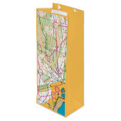 カスタム抱き枕 – ワイン – オリエンテーリング地図 ワインギフトバッグ (裏面アングル)