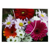 カスタム抱き枕 – 大、光沢のある夏の花 ラージペーパーバッグ (裏面)