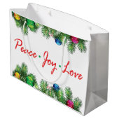 カスタム抱き枕 – 大、光沢 ラージペーパーバッグ (裏面アングル)