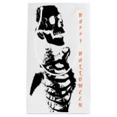 カスタム抱き枕 – 小、光沢ハッピーハローウィン スモールペーパーバッグ (正面)