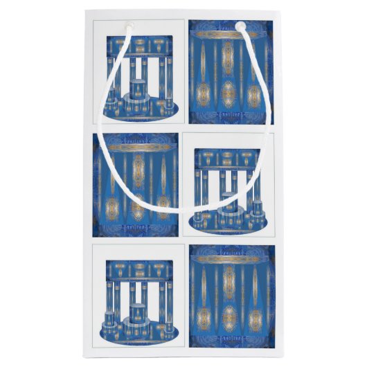 カスタム抱き枕 – 小、光沢 スモールペーパーバッグ (裏面)