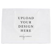 カスタム抱き枕、12.5インチx 9インチ ラージペーパーバッグ (正面)