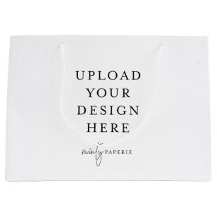 カスタム抱き枕、12.5インチx 9インチ ラージペーパーバッグ