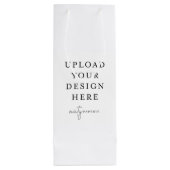 カスタム抱き枕、4.75インチx 13インチ ワインギフトバッグ (裏面)