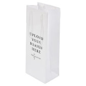 カスタム抱き枕、4.75インチx 13インチ ワインギフトバッグ (正面アングル)