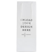 カスタム抱き枕、4.75インチx 13インチ ワインギフトバッグ (正面)