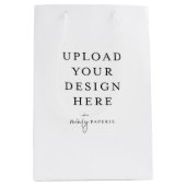 カスタム抱き枕、7インチx 10インチ ミディアムペーパーバッグ (正面)