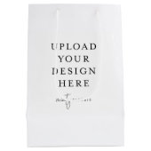 カスタム抱き枕、7インチx 10インチ ミディアムペーパーバッグ (裏面)