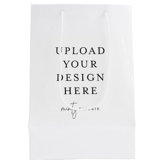 カスタム抱き枕、7インチx 10インチ ミディアムペーパーバッグ (裏面)