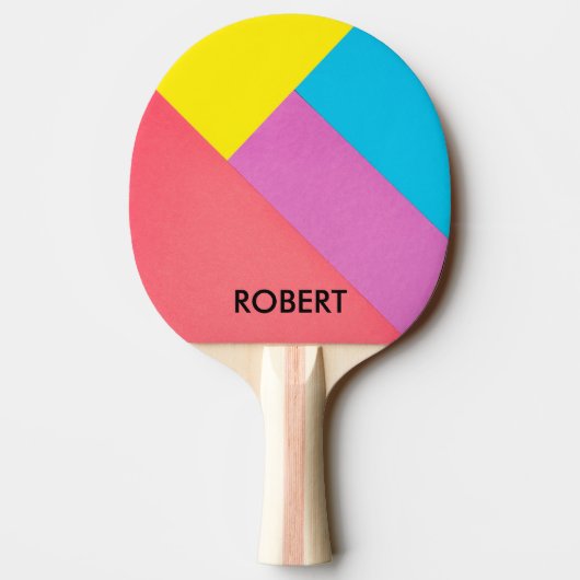カスタム抽象芸術の幾何学模様 卓球ラケット (裏面)