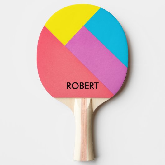 カスタム抽象芸術の幾何学模様 卓球ラケット (正面)