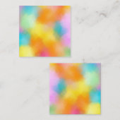 カスタム抽象芸術アーカラフル空白のテンプレート ノートカード (正面/裏面)