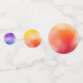 カスタム抽象芸術アートテンプレートカラフルピンクレッド コンフェッティ (正面)