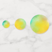 カスタム抽象芸術アートテンプレートカラフルピンクレッド コンフェッティ (裏面)