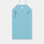 カスタム抽象芸術アールデコカラフルモダン ギフトタグ (裏面)