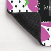 カスタム抽象芸術イチゴ種子 マウスパッド (コーナー)