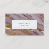 カスタム抽象芸術エレガントフェイク金ゴールド 名刺 (正面)