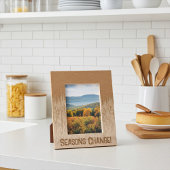 カスタム抽象芸術シーズンエッチング写真枠 レーザー彫刻フレーム