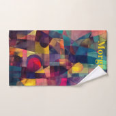 カスタム抽象芸術ジオグラフィクススポーツ ハンドタオル (ハンドタオル)