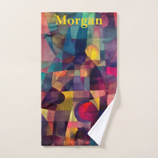 カスタム抽象芸術ジオグラフィクススポーツ ハンドタオル (ハンドタオル)