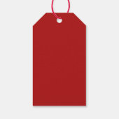 カスタム抽象芸術ツリー付きクリスマスギフトラベル ギフトタグ (裏面)