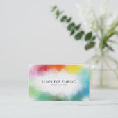 カスタム抽象芸術モダンアートテンプレート 名刺 (スタンド正面)