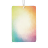 カスタム抽象芸術モダンアートピンクレッドブルーグリーン カーエアーフレッシュナー (裏面)