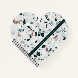 カスタム抽象芸術モダンテラゾパターン ノートブック