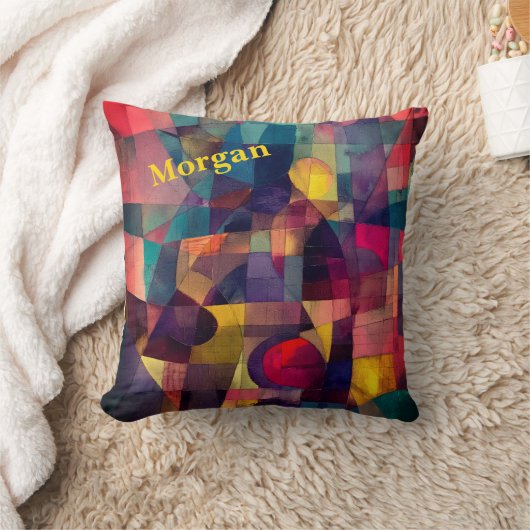 カスタム抽象芸術ヴィヴィヴィヴィッド幾何学芸術 クッション (ブランケット)