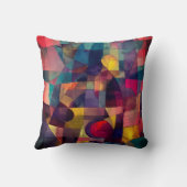 カスタム抽象芸術ヴィヴィヴィヴィッド幾何学芸術 クッション (裏面)