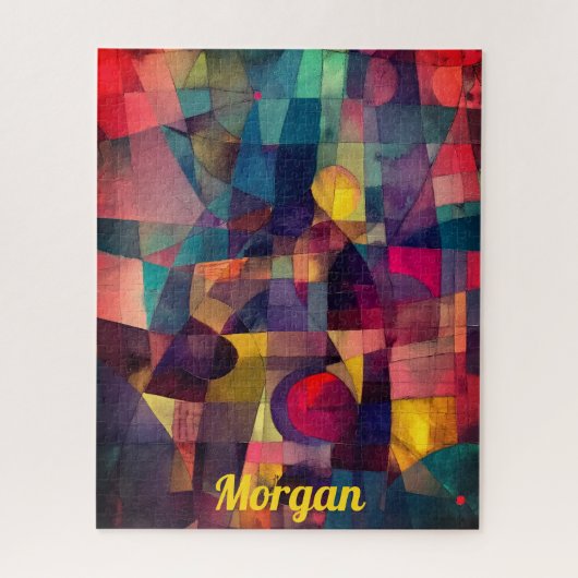 カスタム抽象芸術ヴィヴィヴィヴィッド幾何学芸術 ジグソーパズル (縦)