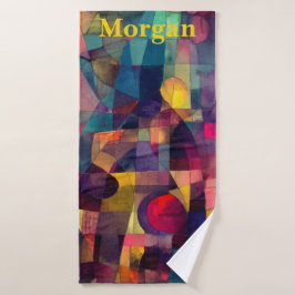 カスタム抽象芸術ヴィヴィヴィヴィッド幾何学芸術 バスタオルセット