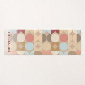 カスタム抽象芸術円モダン融合アポップ・アートのートパターン ヨガマット (正面(横))