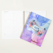 カスタム抽象芸術年プランナー プランナー手帳 (ディスプレー)