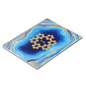 カスタム抽象芸術幾何学的カラフル写真ノート ノートブック (左側)