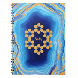 カスタム抽象芸術幾何学的カラフル写真ノート ノートブック